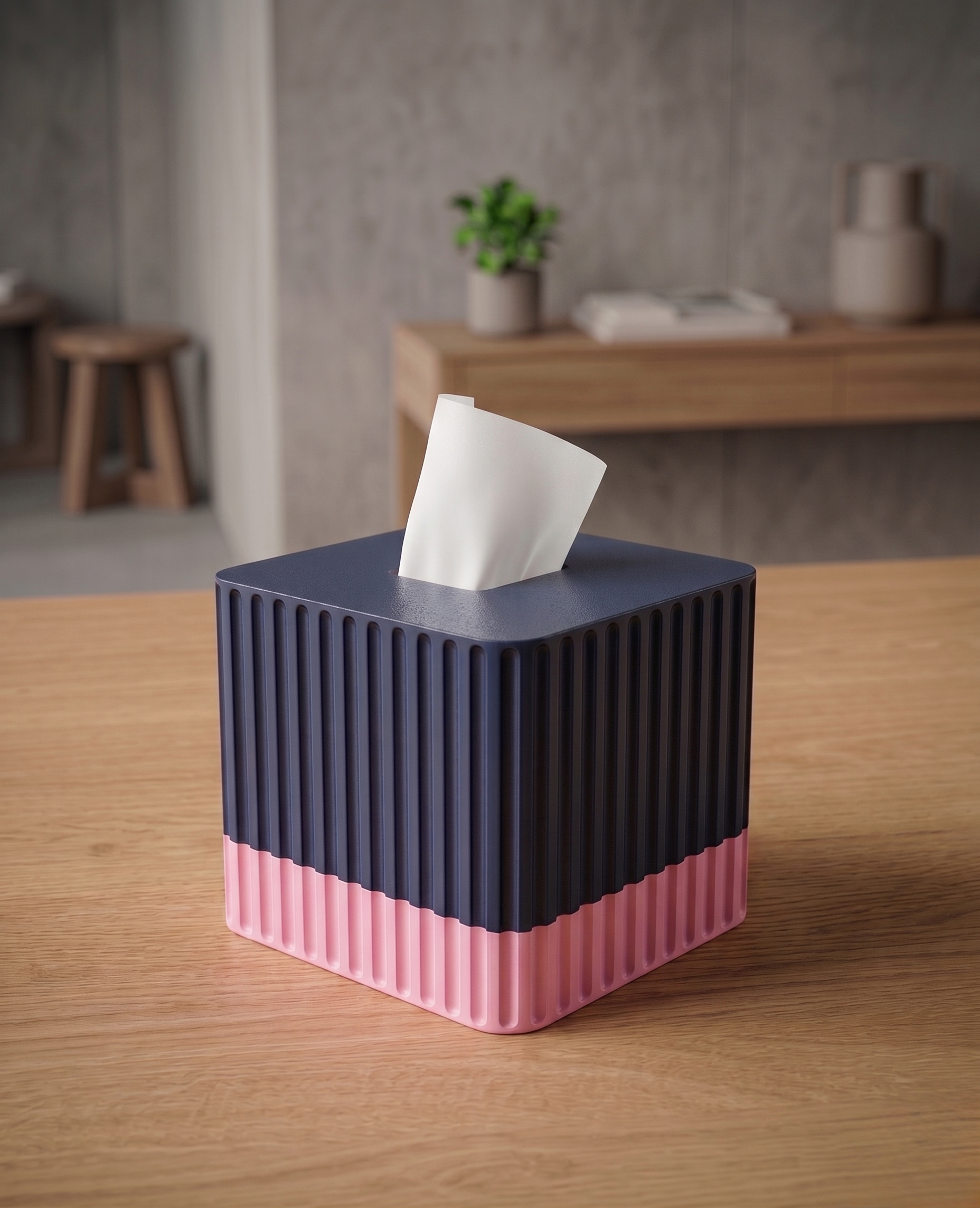 Cache-boîte à mouchoirs Cube — DecoNova